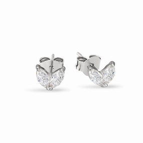 Earring -  Marquise Double CZ Studs