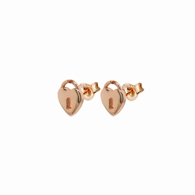 Earring - Mini Heart Padlock Studs