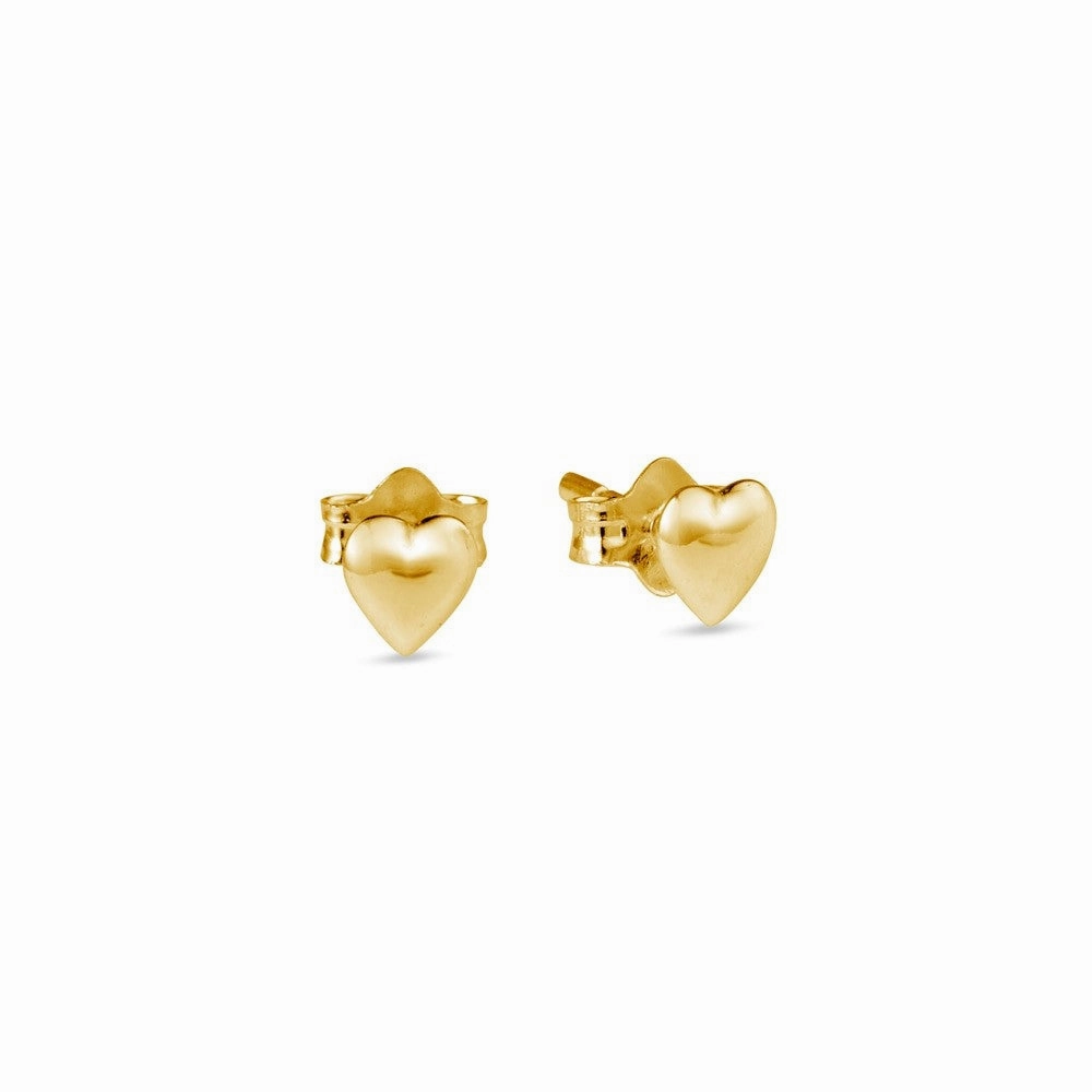 Earring - Raised Heart Studs