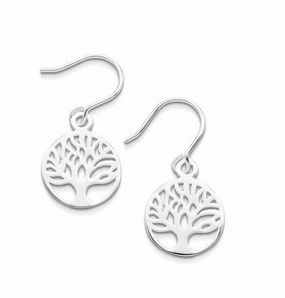Earring - Tree of Life Silver Drop Earrings (2 colours)
