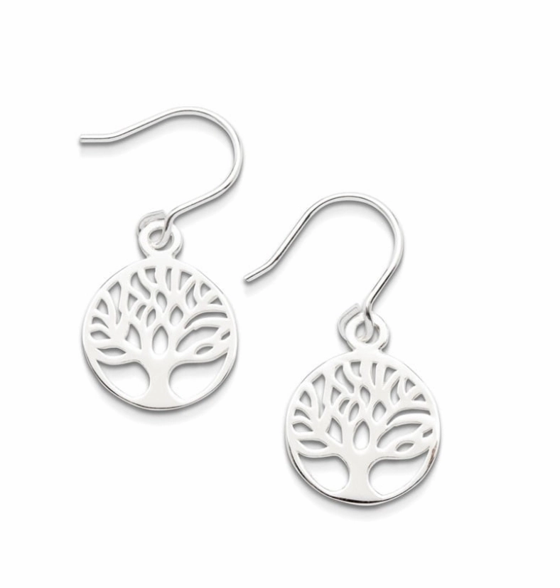 Earring - Tree of Life Silver Drop Earrings (2 colours)