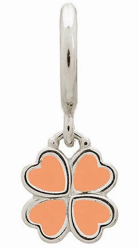Endless Jewellery Charm Clover Coral Silver