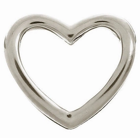 Endless Jewellery Charm Open Heart Silver