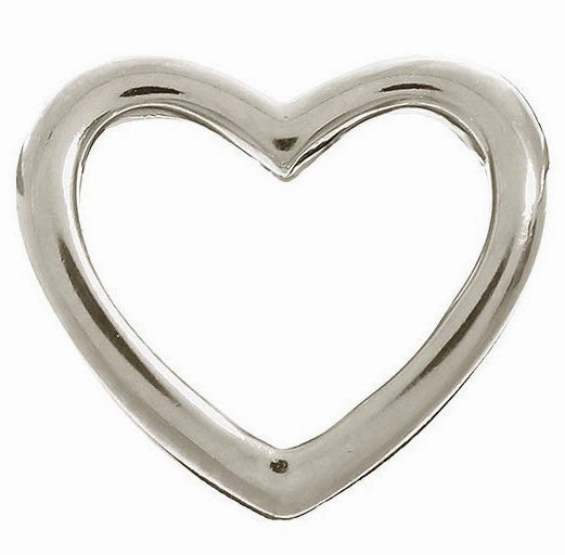 Endless Jewellery Charm Open Heart Silver