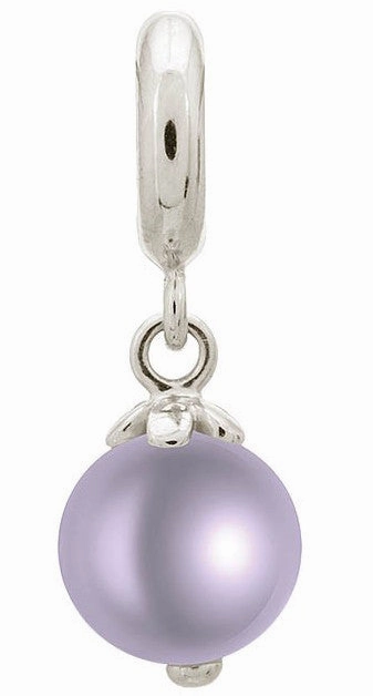 Endless Jewellery Charm Pearl Dream Purple Silver