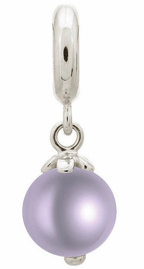 Endless Jewellery Charm Pearl Dream Purple Silver