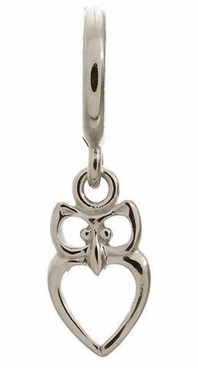 Endless Jewellery Sterling Silver Owl Drop Charm D