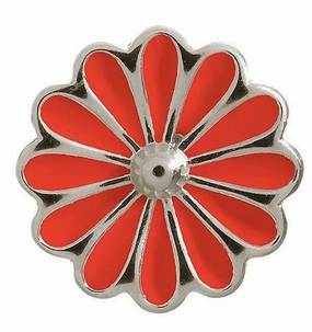 Endless Jewellery Sterling Silver Red Enamel Daisy Charm D