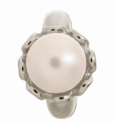 Endless Jewellery Sterling Silver White Pearl Flower Charm D