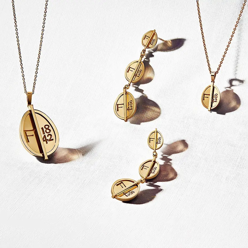 Faberge 1842 18ct Yellow Gold Grande Egg Pendant