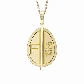 Faberge 1842 18ct Yellow Gold Grande Egg Pendant
