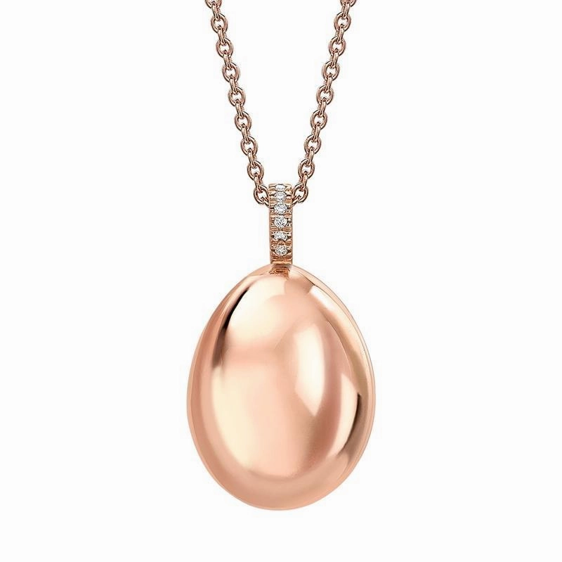 Faberge Essence 18ct Rose Gold Diamond Pendant