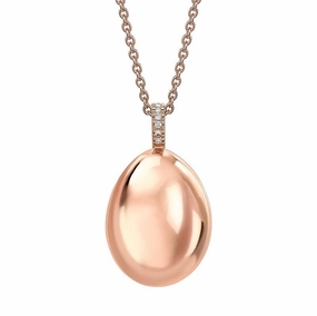 Faberge Essence 18ct Rose Gold Diamond Pendant
