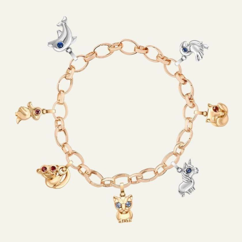 Faberge Essence Yellow Gold Diamond Snake Charm D