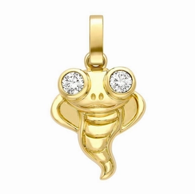 Faberge Essence Yellow Gold Diamond Snake Charm D