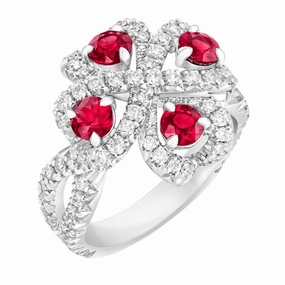 Faberge Imperial Quadrille Ruby Ring
