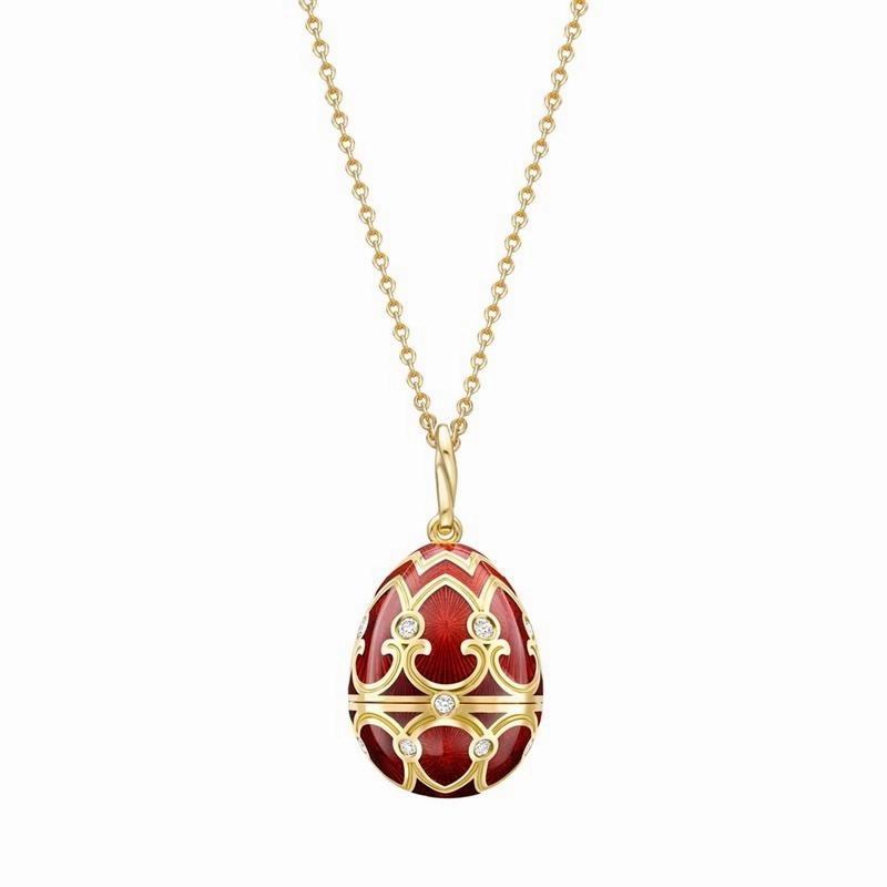 Faberge Palais Tsarskoye Selo Red Locket with Snake Surprise