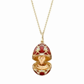 Faberge Palais Tsarskoye Selo Red Locket with Snake Surprise