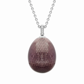 Faberge Pure Violet 18ct White Gold Diamond Pendant