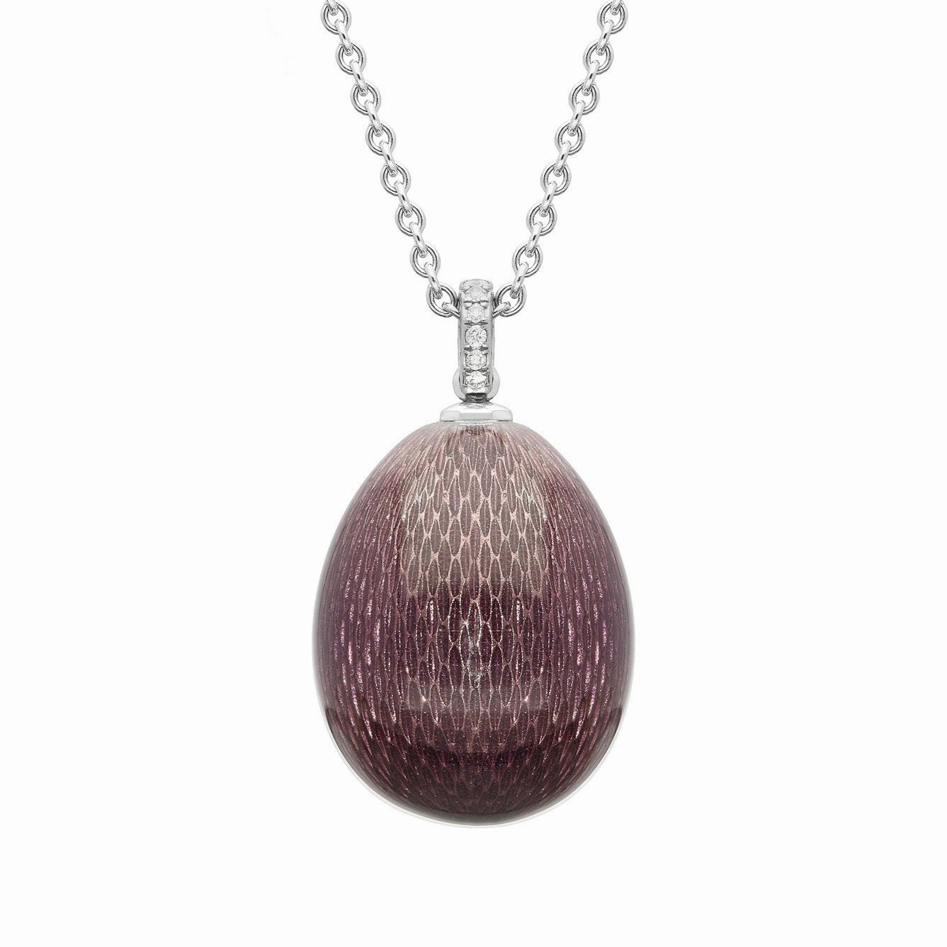 Faberge Pure Violet 18ct White Gold Diamond Pendant