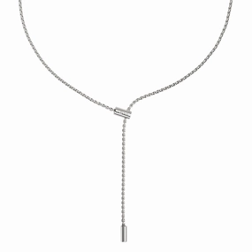 Fope Aria 18ct White Gold 0.01ct Diamond Adjustable Slider Necklace