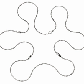 Fope Aria 18ct White Gold 0.02ct Diamond Long Necklace