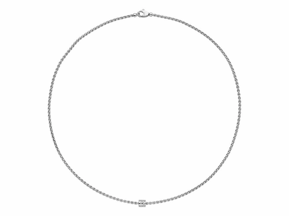 Fope Aria 18ct White Gold 0.17ct Diamond Necklace