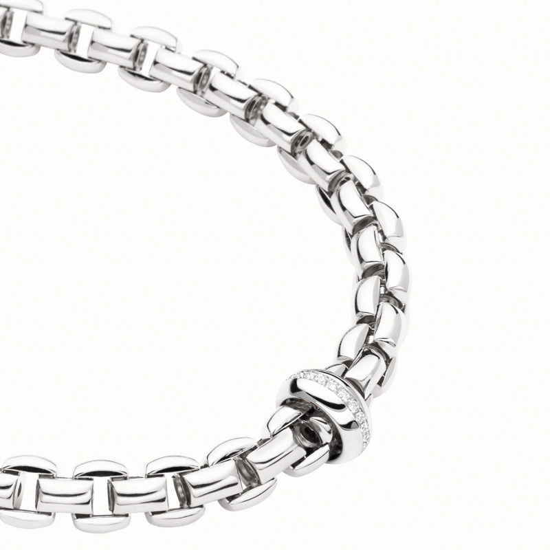 Fope Eka 18ct White Gold 0.19ct Diamond Necklace