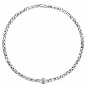 Fope Eka 18ct White Gold 0.21ct Diamond Necklace