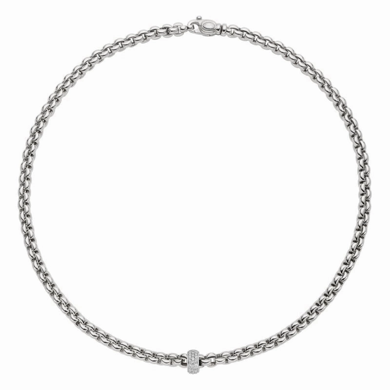Fope Eka 18ct White Gold 0.58ct Diamond Necklace