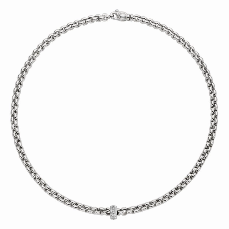 Fope Eka 18ct White Gold 0.58ct Diamond Necklace