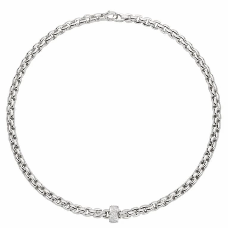 Fope Eka 18ct White Gold 0.63ct Diamond Necklace
