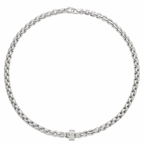 Fope Eka 18ct White Gold 0.63ct Diamond Necklace