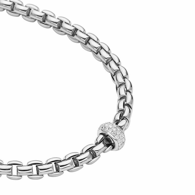 Fope Eka Anniversario 18ct White Gold 0.40ct Diamond Necklace