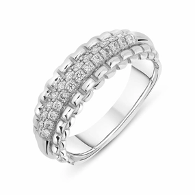 Fope Flex'it Eka 18ct White Gold 0.29ct Diamond Ring