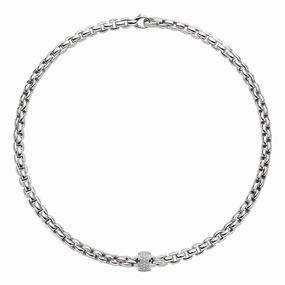 Fope Flex'It Eka 18ct White Gold 0.53ct Diamond  Necklace