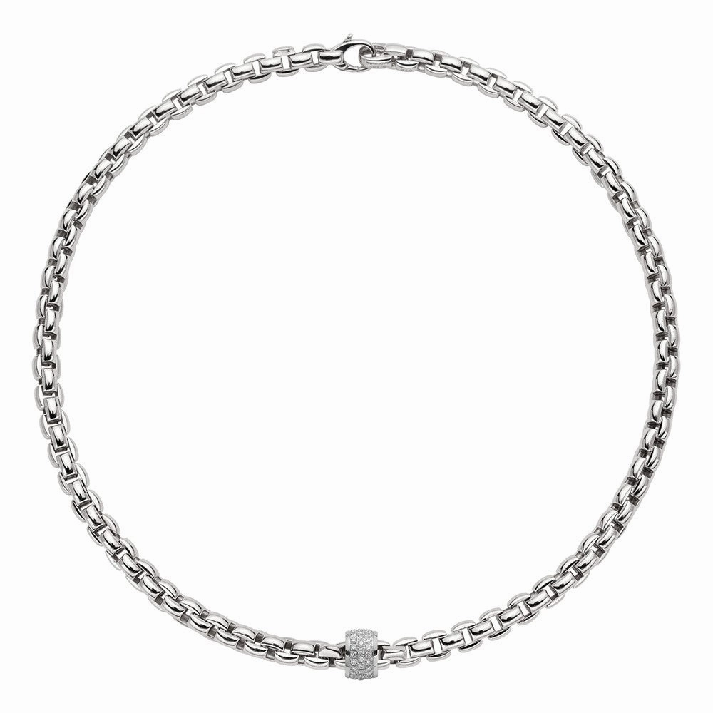 Fope Flex'It Eka 18ct White Gold 0.53ct Diamond  Necklace