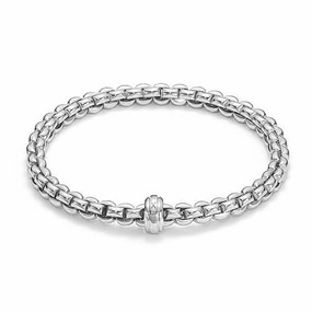 Fope Flex'It Eka 18ct White Gold Bracelet
