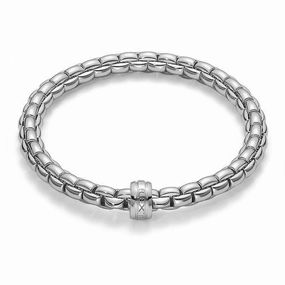 Fope Flex'It Eka 18ct White Gold Bracelet