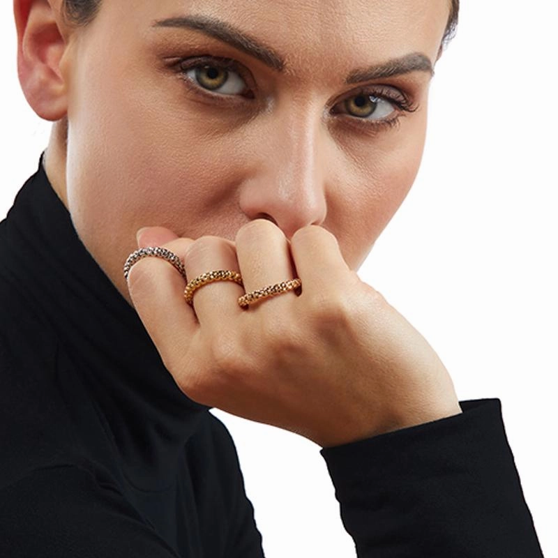 Fope Flex'it Essentials 18ct White Gold Slim Ring