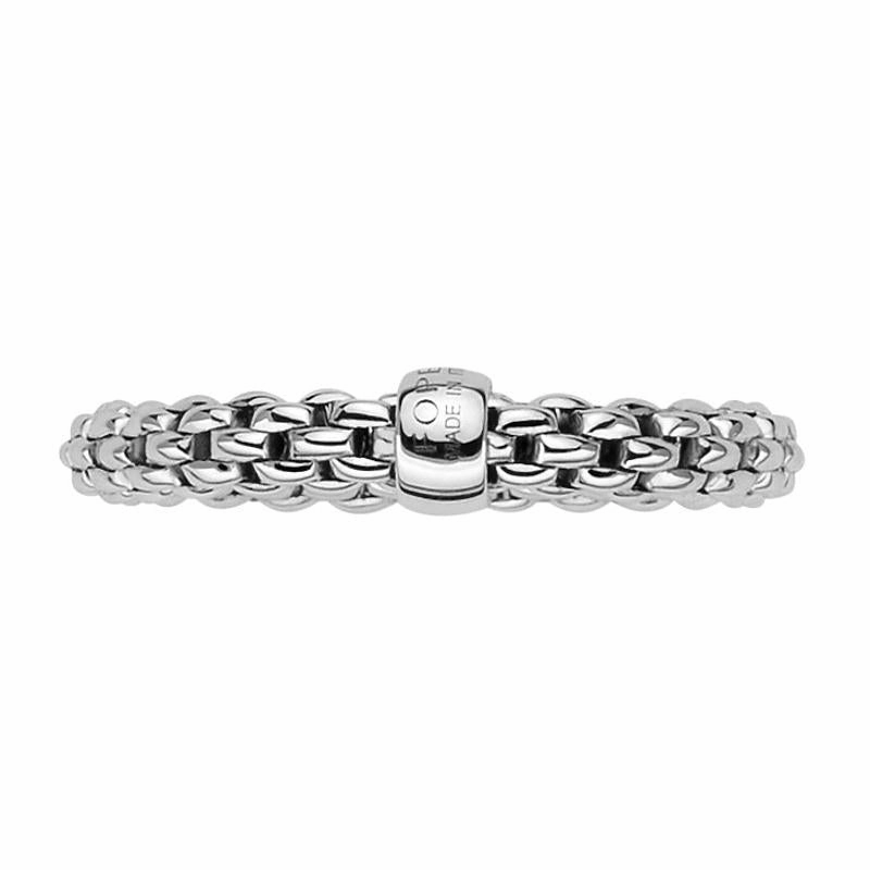 Fope Flex'it Essentials 18ct White Gold Slim Ring