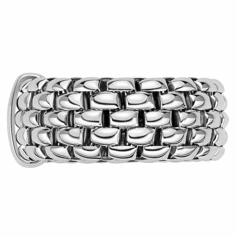 Fope Flex'it Essentials 18ct White Gold Wide Ring
