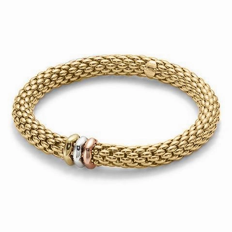 Fope Flex'It Love Nest 18ct Yellow Gold Bracelet
