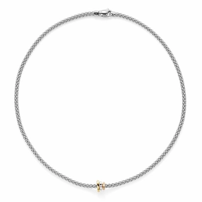 Fope Flex'It Prima 18ct White Gold 43cm Necklace