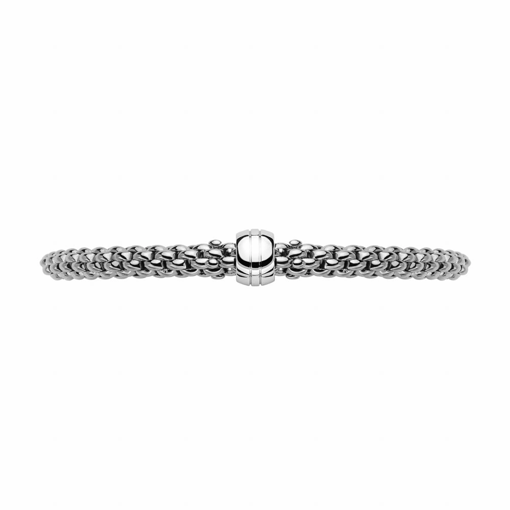 Fope Flex'it Solo 18ct White Gold Bracelet D