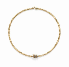 Fope Flex'It Solo 18ct Yellow Gold 0.41ct Diamond Necklace