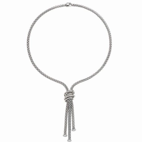 Fope MiaLuce 18ct White Gold 0.97ct Diamond Lariat Necklace