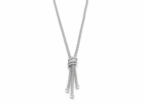 Fope MiaLuce 18ct White Gold 1.63ct Diamond Lariat Necklace