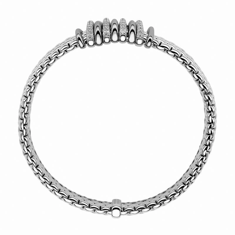 Fope Panorama 18ct White Gold 0.30ct Diamond Rondelle Bracelet