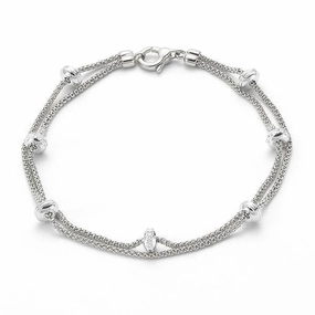 Fope Phylo 18ct White Gold 0.24ct Diamond Bracelet